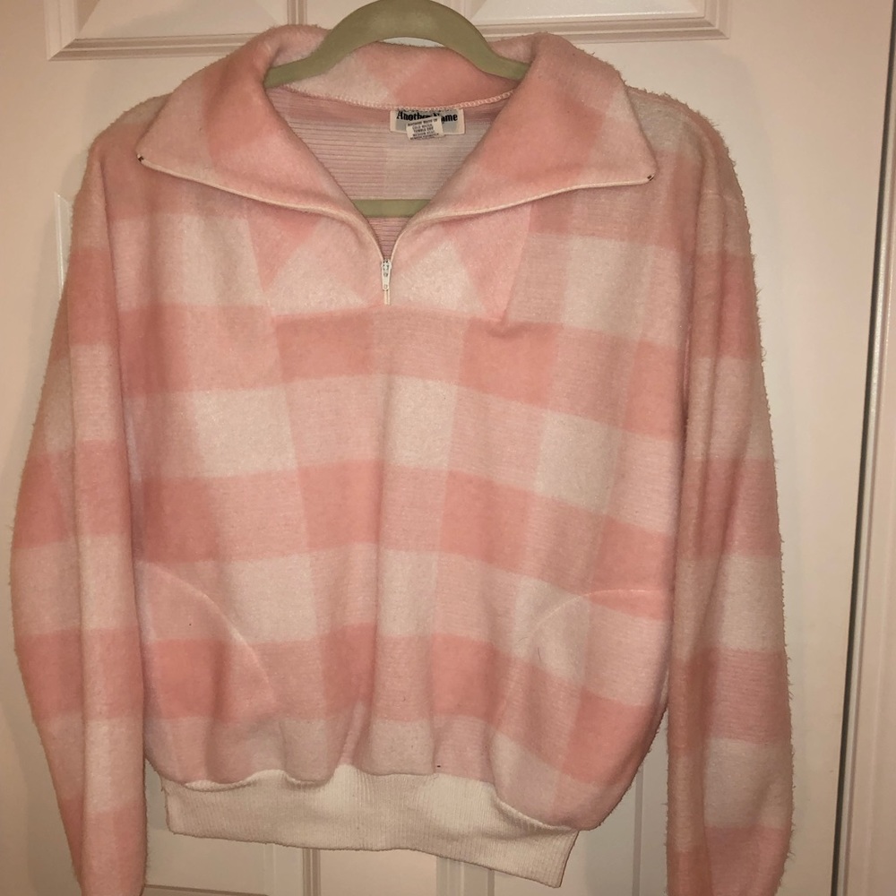 Pink Half Zip Pullover
